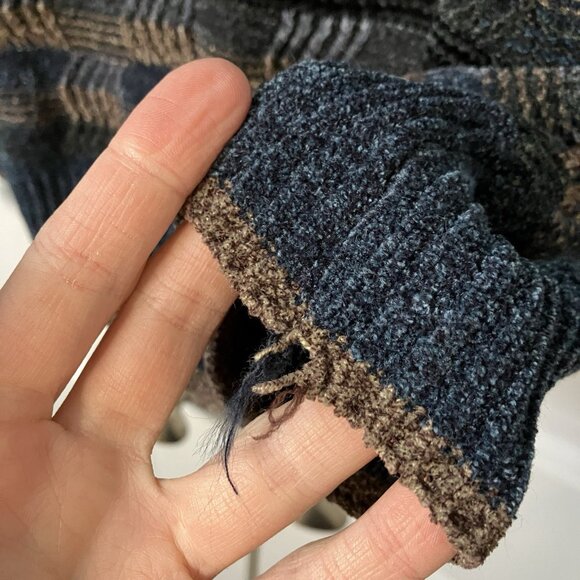 Vintage Britches Chenille Sweater Mens L Stripe Grandpa 90s Knit - Picture 2 of 8